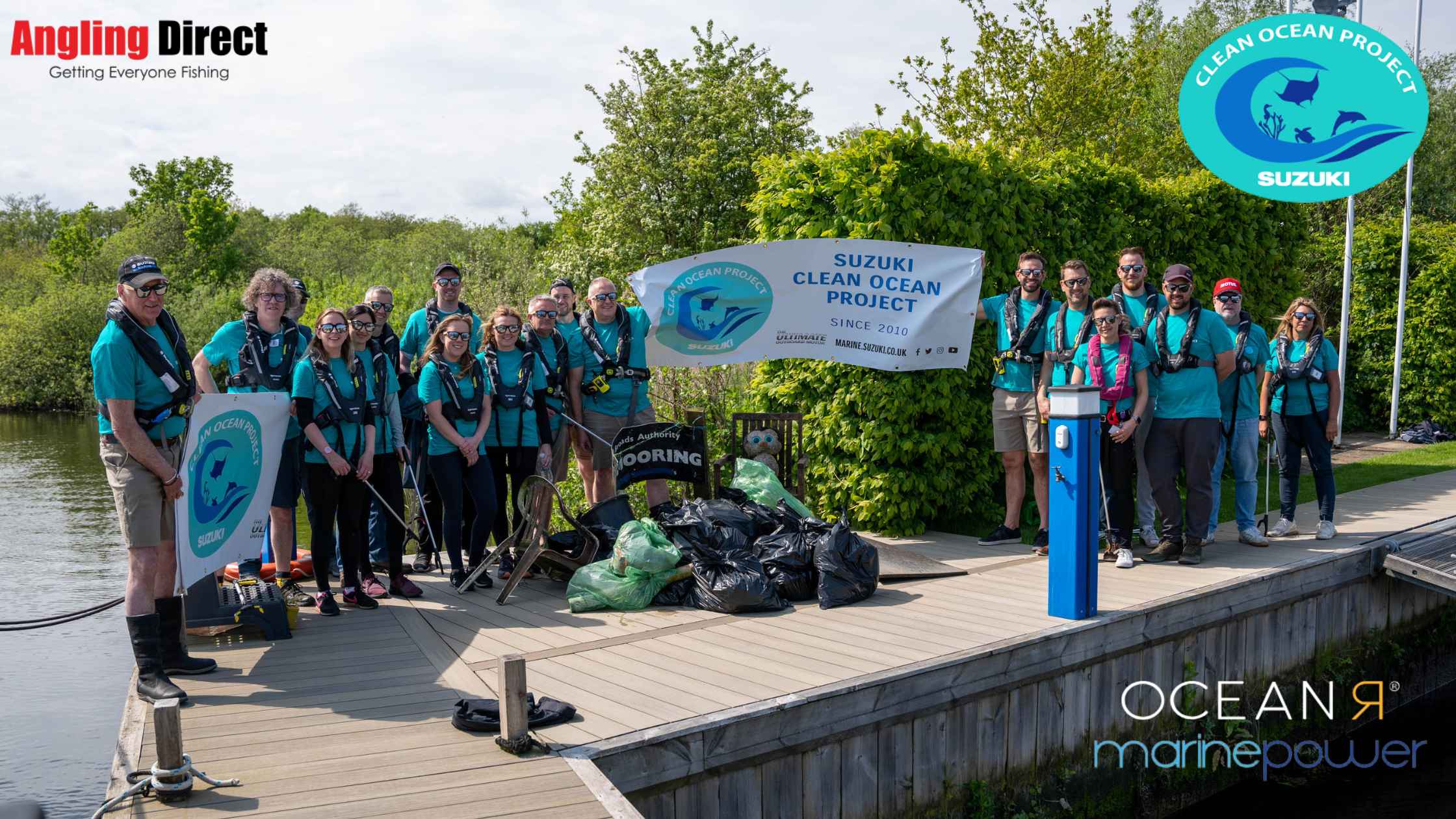 Angling Direct Joins Forces with Marine Power, Ocean R & Suzuki for River Clean-Up Event