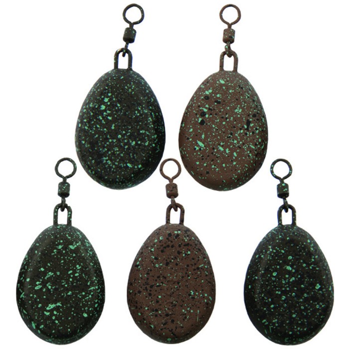 Advanta Flat Pear Carp Leads - Pack of 5