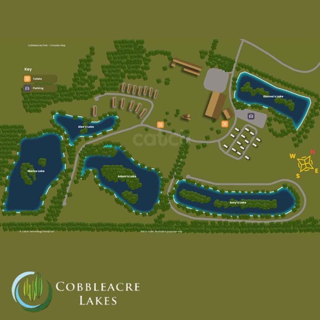 Map of Cobbleacre Lakes
